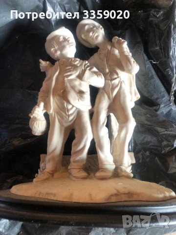 продавам стара керамична фигура Лаурел и Харди, снимка 1 - Антикварни и старинни предмети - 37090749