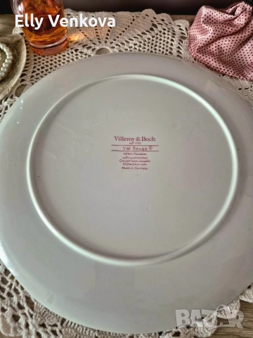 Порцеланово плато за торта Villeroy & Boch Val Rouge , снимка 4 - Форми - 52888229