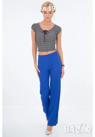 Къс дамски топ в черен цвят BB20312, снимка 4 - Корсети, бюстиета, топове - 48045215