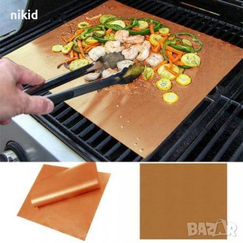 незалепваща подложка килим за барбекю скара микровълнова печка и фурни грил, снимка 2 - Други - 13827537