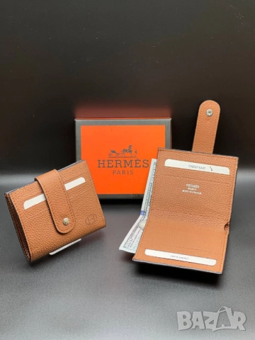 Визитници от естетствена кожа hermes, снимка 10 - Портфейли, портмонета - 51445023