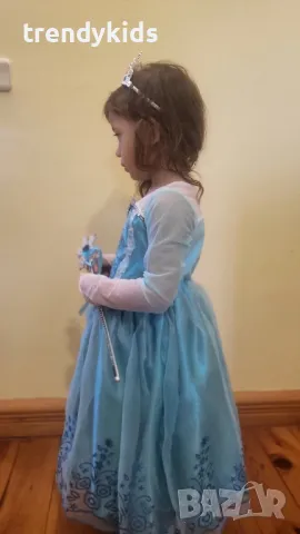 Ново! Луксозна Рокля на Елза , снимка 6 - Детски рокли и поли - 49980508