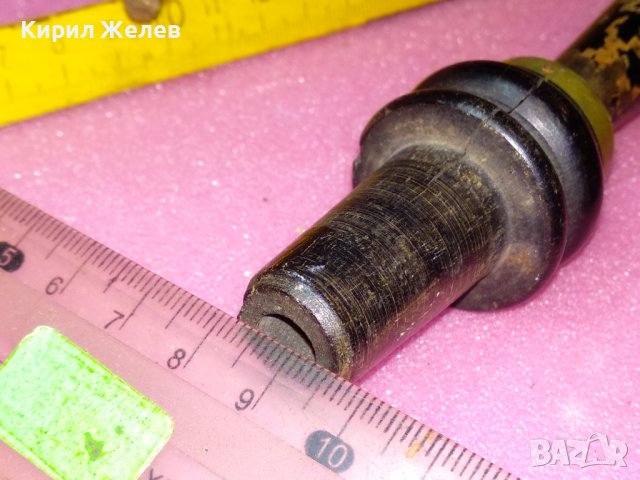 СТАРИНЕН МУНДЩУК За НАРГИЛЕ ДЪРВО и МЕТАЛ и ШИЛО от КОВАНО ЖЕЛЯЗО РЪЧНА ИЗРАБОТКА За КОЛЕКЦИЯ 42870, снимка 17 - Антикварни и старинни предмети - 44312806