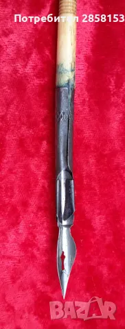 Стара писалка изработена от слонова кост., снимка 3 - Антикварни и старинни предмети - 50298558