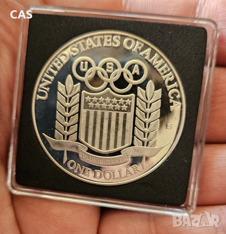 1 Долар 1992 САЩ - сребро , снимка 7 - Нумизматика и бонистика - 54347462
