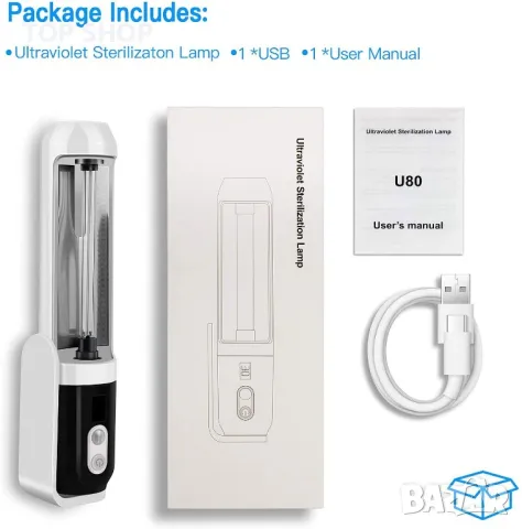 UV лампа за дезинфекция USB интелигентна за стерилизация Почистване 55 лв, снимка 3 - Други стоки за дома - 49641894