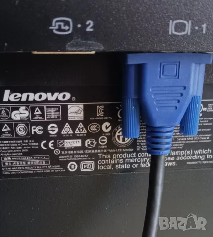 Монитор Lenovo ThinkVision LT1952 19" Wide, снимка 3 - Монитори - 50111410