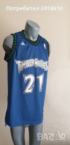 Adidas NBA  Timberwolves GARNETT # 21 Mens Size М ОРИГИНАЛ! МЪЖКИ ПОТНИК!!, снимка 14 - Спортни дрехи, екипи - 37603641