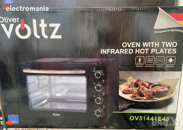 готварска печка с керамичен плот Oliver Voltz OV51441E45, снимка 4 - Печки, фурни - 50969469