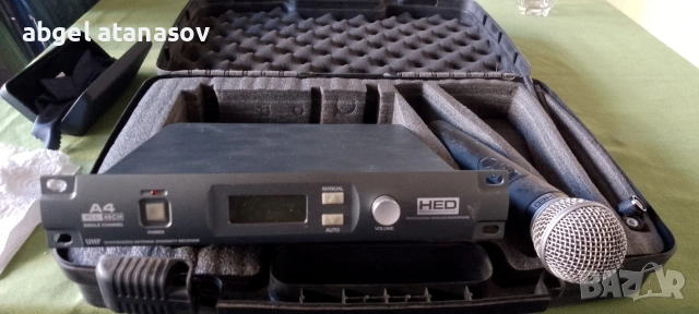 Продавам безжичен микрофон HED,модел А4, снимка 3 - Микрофони - 53131899
