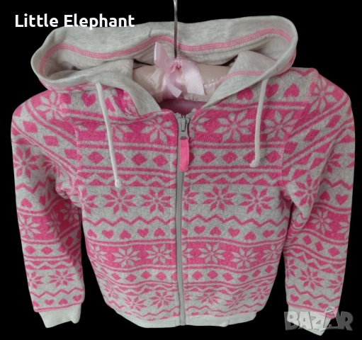 Суитчер с качулка за 6-7 год мом снежинки,колекция"Winter holidays",Англия/нов