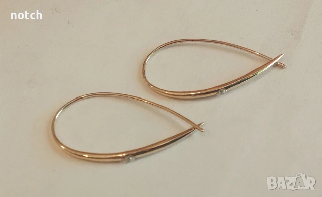 Златни обеци, снимка 2 - Обеци - 51147368