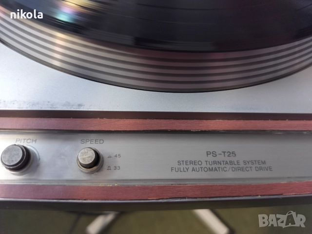 Стерео грамофон SONY PS- T25 пълен автомат  220лв, снимка 2 - Грамофони - 52201266