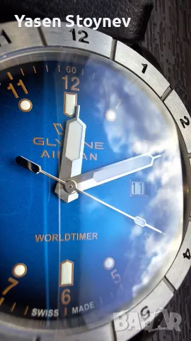Glycine Airman Worldtimer пилотски часовник, снимка 3 - Мъжки - 49424097