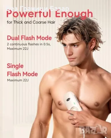 Нов IPL уред за обезкосмяване - бърз, безболезнен и ефективен Епилатор, снимка 4 - Други - 48602974