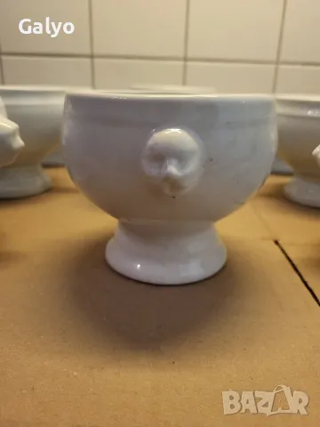 Купички за супа на столче Френски стил 400мл, снимка 3 - Чинии - 50353937