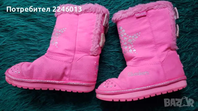 Розови светещи ботушки Skeshers -28 номер, снимка 2 - Детски боти и ботуши - 48177812