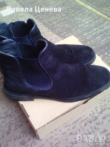 Мъжки черни боти велур на марка Vertice