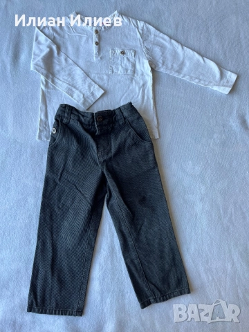 Блуза и тениска 104 см/3-4 г. Подробности в “описание”.