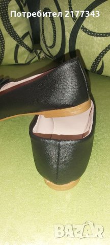 4 Чифта Черна Обувка с Панделка Артикул №014, снимка 3 - Пантофи - 39704895
