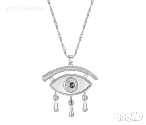 Египетски медальон Окото на Ра, снимка 3 - Колиета, медальони, синджири - 36520924