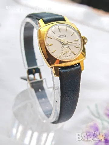 Разкошен Винтидж Швейцарски Дамски Механичен Позлатен Часовник BIFORA , снимка 2 - Дамски - 50004421