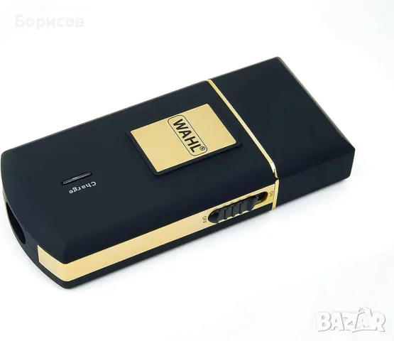 КОМПАКТНА ЕЛЕКТРИЧЕСКА САМОБРЪСНАЧКА Wahl Travel Shaver Gold Edition, снимка 14 - Електрически самобръсначки - 55851520