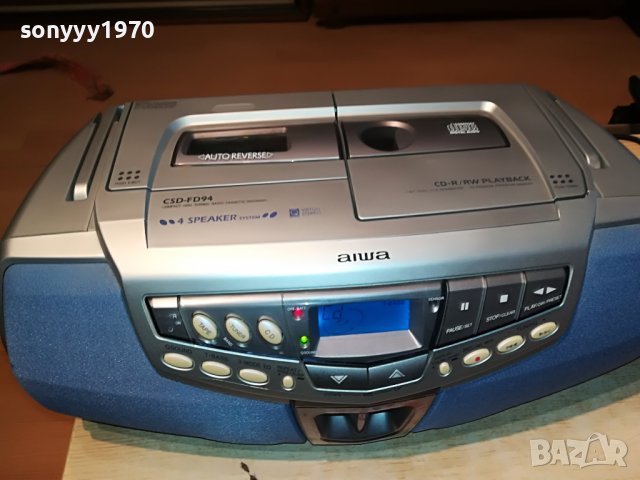 AIWA RADIO/CD/REVERSE DECK-ВНОС GERMANY 2905221708, снимка 6 - Аудиосистеми - 36912264