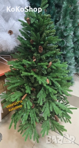 Изкуствена елха с 2D и 3D клони-120 см./реалистична луксозна елха