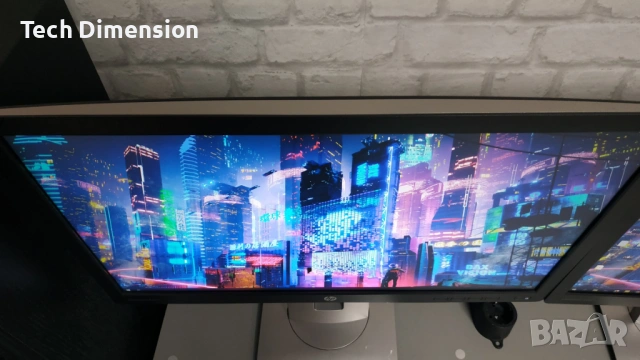 Монитор HP Elitedisplay E222 22" IPS 1080p Displayport,HDMI,Pivot, снимка 2 - Монитори - 54193774