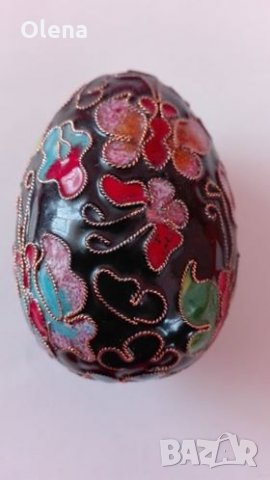 Декоративно голямо яйце Клоизоне, снимка 2 - Колекции - 29627308