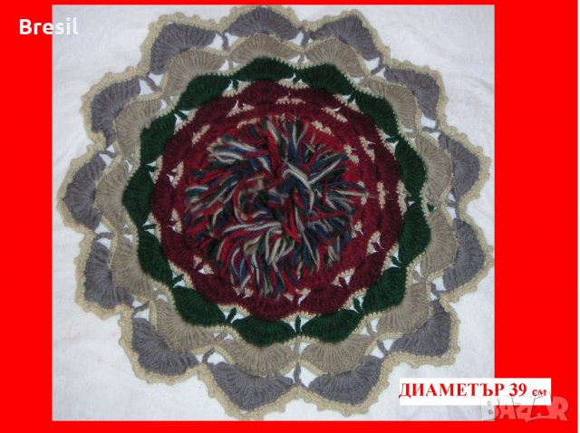 16 бр Дантелени покривки Плетени Покривки  на една кука за маса Тишлайфери Карета, снимка 14 - Покривки за маси - 18558522