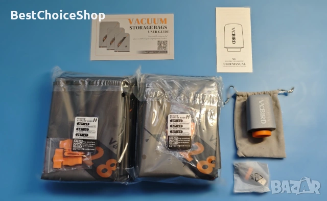 10 броя вакумни чанти за съхранение с безжична презареждаща се помпа, снимка 4 - Други стоки за дома - 54014723