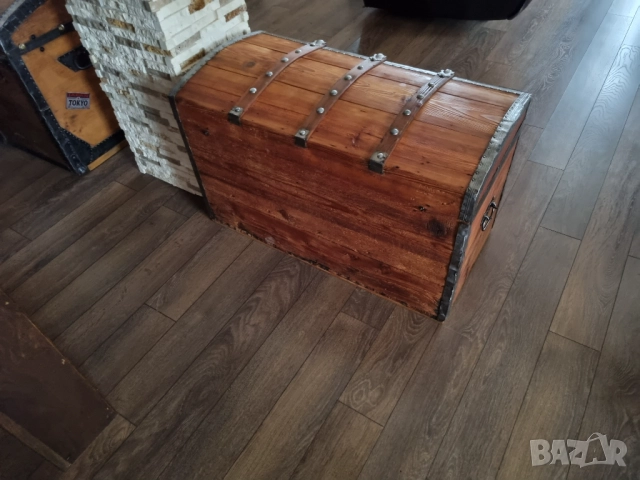 Стар дървен сандък/ракла/скрин, снимка 11 - Антикварни и старинни предмети - 52384755