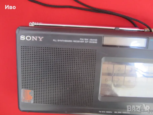 Sony антично Радио ICF-SW800 с 4 карти , снимка 4 - Радиокасетофони, транзистори - 50325526