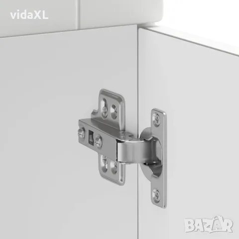 vidaXL Кухненски шкаф "Porto" Бяла инженерна дървесина, снимка 9 - Шкафове - 56148242