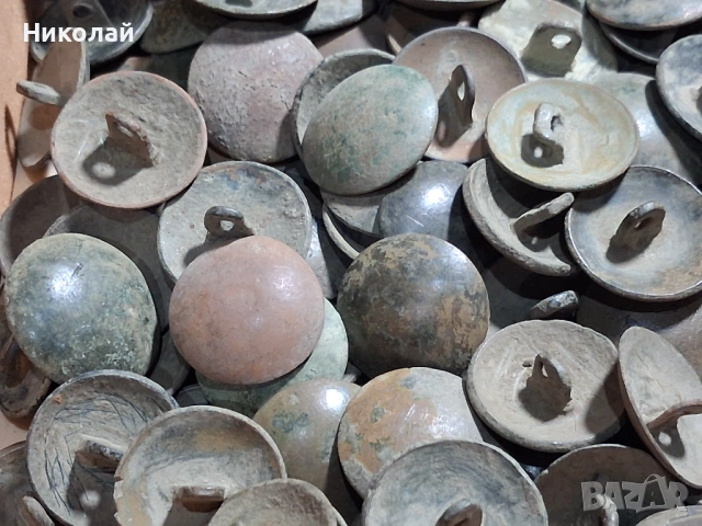 Стари бронзови военни копчета от РТОВ 10 броя, снимка 16 - Антикварни и старинни предмети - 53891025