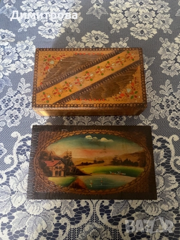  Дървени сувенирни кутии /кутии за бижута/,  войнишка кутия, руска кутия за подправски, снимка 14 - Антикварни и старинни предмети - 46186781