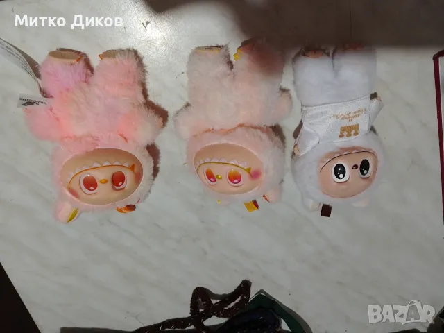 плюшена колекционерска играчка от серията Labubu  на Pop Mart The Munster 3 броя нови