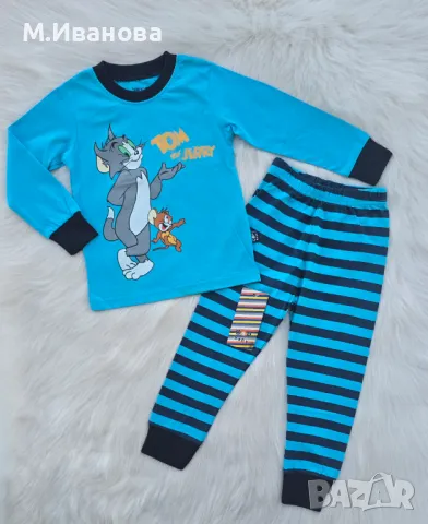 Детска пижама Том и Джери - размер 2 години , снимка 2 - Бебешки пижами - 50368599