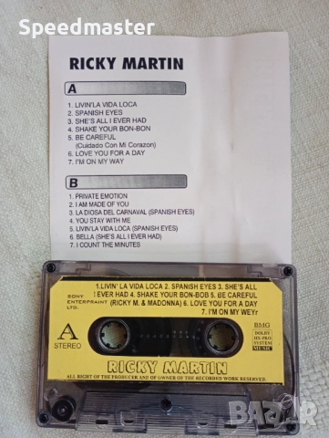 Ricky Martin, снимка 2 - Аудио касети - 51449755
