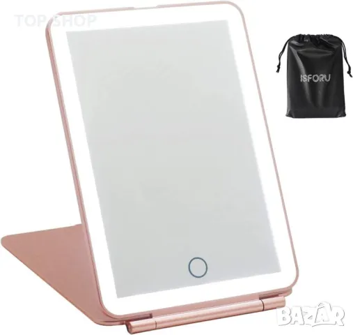 ISFORU LED огледало за грим за пътуване