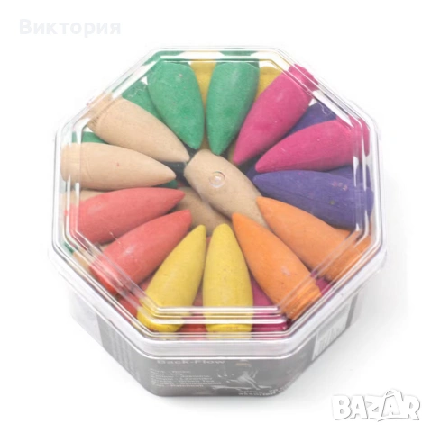 Комплект ароматни конуси с обратен поток 70 бр., снимка 3 - Други - 54050189