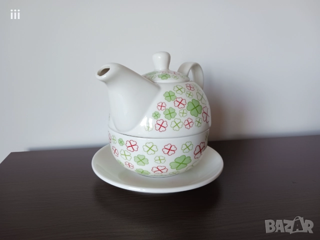 Чайник и чаша - 2 в 1, снимка 4 - Сервизи - 51789439