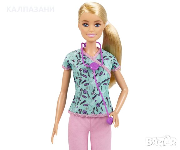Кукла Barbie - Кукла с професия медицинска сестра GTW39, снимка 3 - Кукли - 44225307