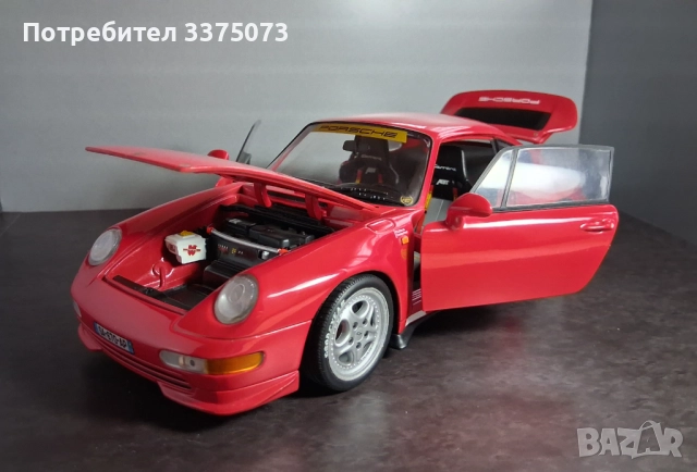 Porsche 911 Carrera RS 993 1/18 UT model , снимка 5 - Колекции - 52499568