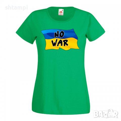Дамска Тениска Украйна No War Ukrainian Flag ,спрете войната,подкрепям Укркайна,, снимка 3 - Тениски - 37213129