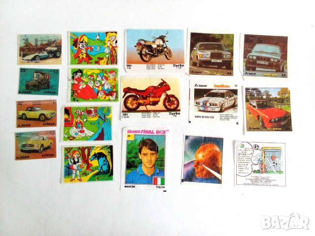 Лот Стари картинки от дъвки и карти футболисти 228бр, снимка 11 - Колекции - 53998406