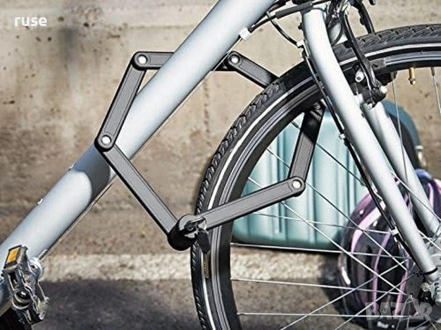 НОВИ! Сгъваемо заключващо устройство 85см верига с катинар за велосипед, снимка 10 - Аксесоари за велосипеди - 53967067