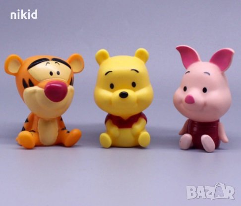 3 Бр Мечо Пух Тигър Прасчо фигурки и играчки украса за торта декор фигурка, снимка 3 - Фигурки - 29960287